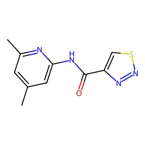 N-(4,6-dimethylpyridin-2-yl)-1,2,3-thiadiazole-4-carboxamide structure