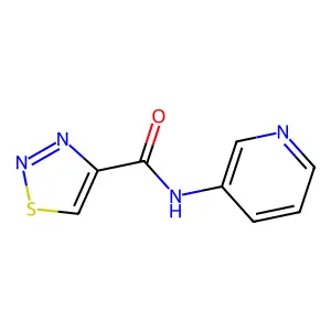 N-(pyridin-3-yl)-1,2,3-thiadiazole-4-carboxamide structure