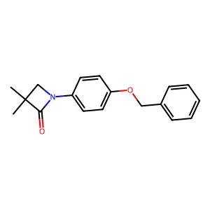 1-[4-(Benzyloxy)phenyl]-3,3-dimethyl-2-azetanone structure