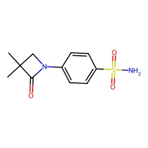 4-(3,3-Dimethyl-2-oxo-1-azetanyl)benzenesulfonamide structure