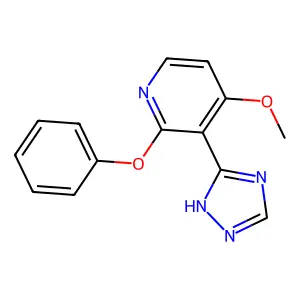 4-methoxy-3-(1H-1,2,4-triazol-3-yl)-2-pyridinyl phenyl ether structure