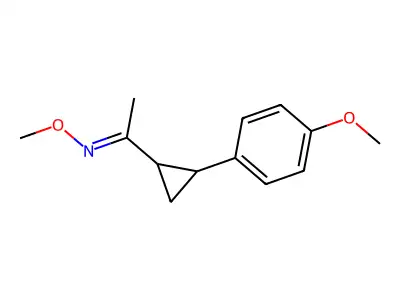 N-methoxy-1-[2-(4-methoxyphenyl)cyclopropyl]ethanimine structure