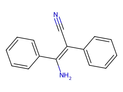 3-Amino-2,3-diphenylacrylonitrile structure