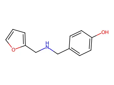 4-({[(Furan-2-yl)methyl]amino}methyl)phenol structure