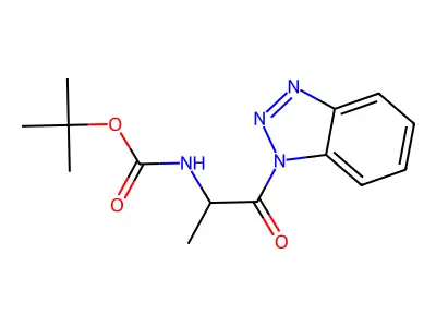 tert-Butyl [1-(1H-benzotriazol-1-yl)-1-oxopropan-2-yl]carbamate structure