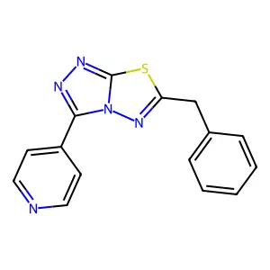 6-Benzyl-3-(4-pyridinyl)[1,2,4]triazolo[3,4-b][1,3,4]thiadiazole structure