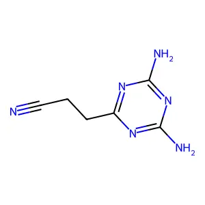 3-(4,6-二氨基-1,3,5-三嗪-2-基)丙腈 structure