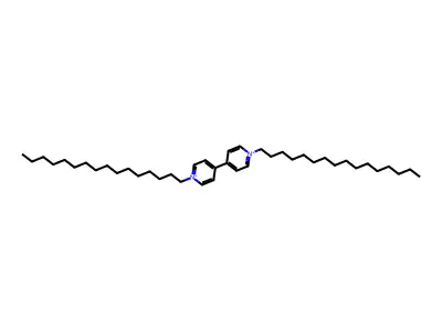 4,4'-Bipyridinium, 1,1'-dihexadecyl- structure