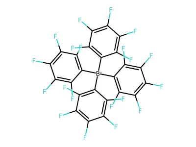 Tetrakis(pentafluorophenyl)borate structure
