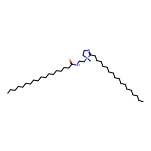 2-heptadecyl-1-methyl-1-[2-(octadecanoylamino)ethyl]-4,5-dihydro-1h-imidazol-1-ium structure