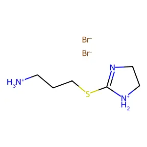 2-Imidazoline, 2-(3-aminopropylthio)-, dihydrobromide structure