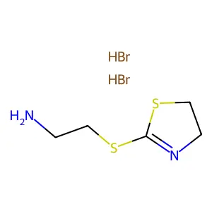2-Thiazoline, 2-((2-aminoethyl)thio)-, dihydrobromide structure