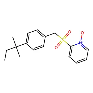 Pyridine, 2-[[[4-(1,1-dimethylpropyl)phenyl]methyl]sulfonyl]-, 1-oxide structure