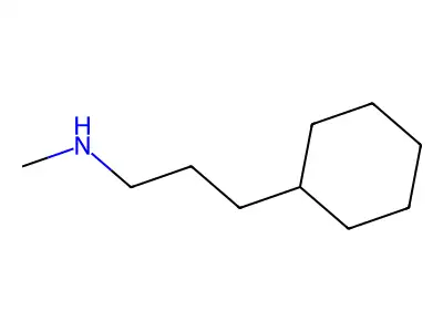 N-methylcyclohexanepropanamine structure