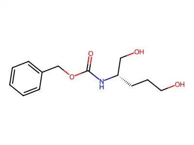 (S)-Benzyl (1,5-dihydroxypentan-2-yl)carbamate structure