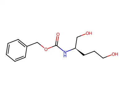 (R)-Benzyl (1,5-dihydroxypentan-2-yl)carbamate structure