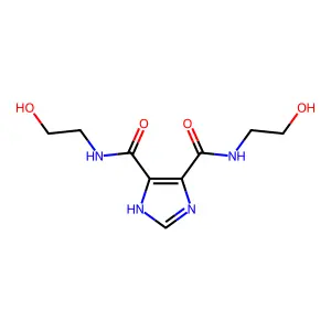 4-N,5-N-bis(2-hydroxyethyl)-1H-imidazole-4,5-dicarboxamide structure