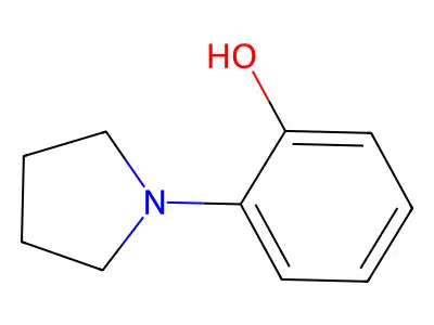 2-(Pyrrolidin-1-yl)phenol structure