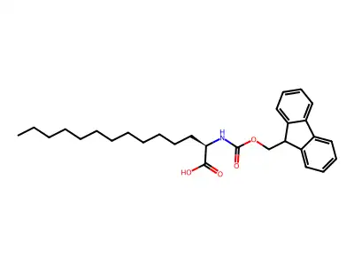Tetradecanoic acid, 2-[[(9H-fluoren-9-ylmethoxy)carbonyl]amino]- structure