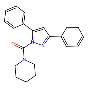 3,5-Diphenylpyrazolyl piperidyl ketone structure
