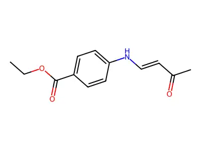 Ethyl 4-(3-oxobut-1-enylamino)benzoate structure