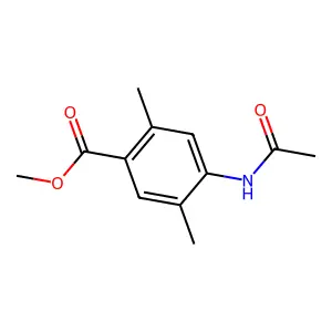 Methyl 4-acetamido-2,5-dimethylbenzoate structure