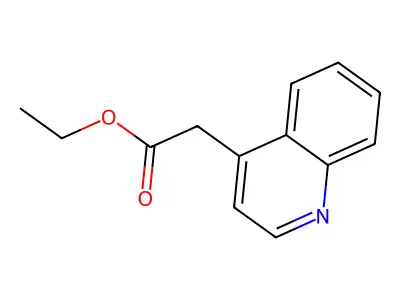 Ethyl 2-(quinolin-4-YL)acetate structure