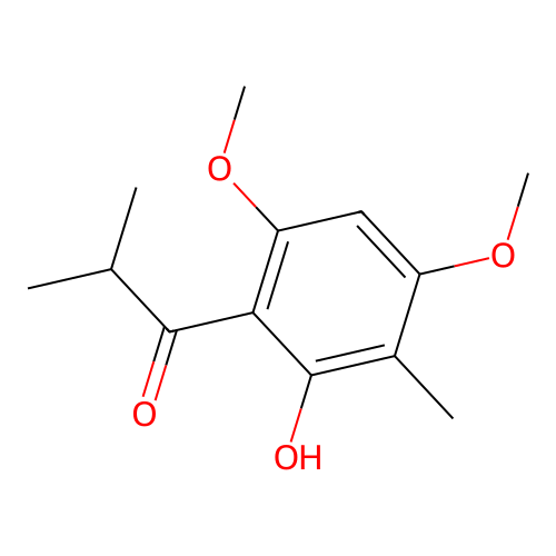 1-(2-Hydroxy-4,6-dimethoxy-3-methylphenyl)-2-methylpropan-1-one structure