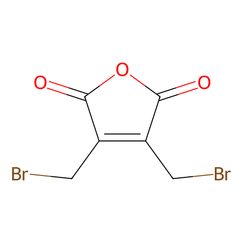 Bis(bromomethyl)maleic anhydride structure