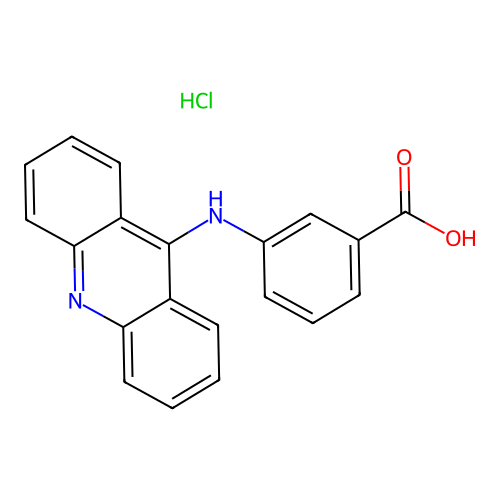 3-(acridin-9-ylamino)benzoic Acid Hydrochloride structure