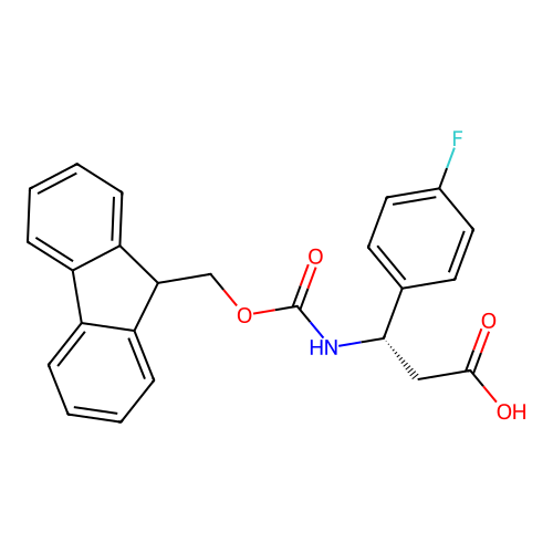 Fmoc-(S)-3-amino-3-(4-fluoro-phenyl)-propionic acid structure