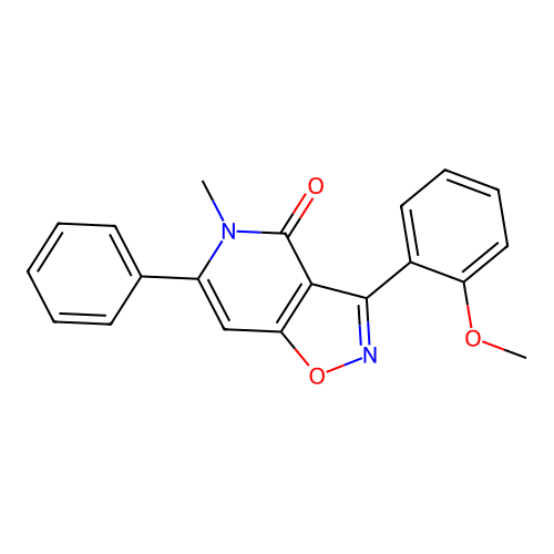 3-(2-methoxyphenyl)-5-methyl-6-phenylisoxazolo[4,5-c]pyridin-4(5H)-one structure