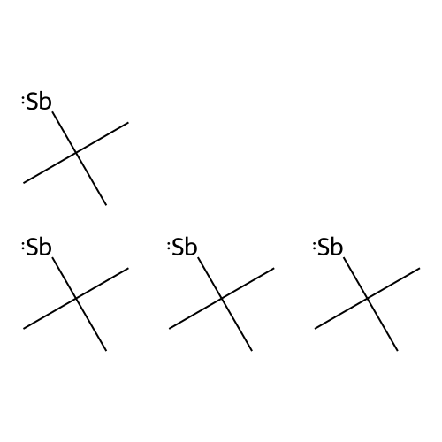 Tetra-tert-butyltetrastibetane structure