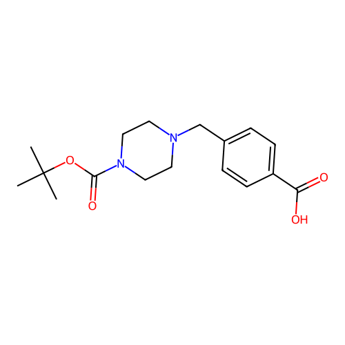 1-Boc-4-(4-Carboxybenzyl)piperazine structure