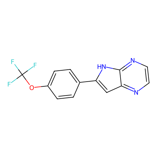 6-(4-(Trifluoromethoxy)phenyl)-5H-pyrrolo[2,3-b]pyrazine structure