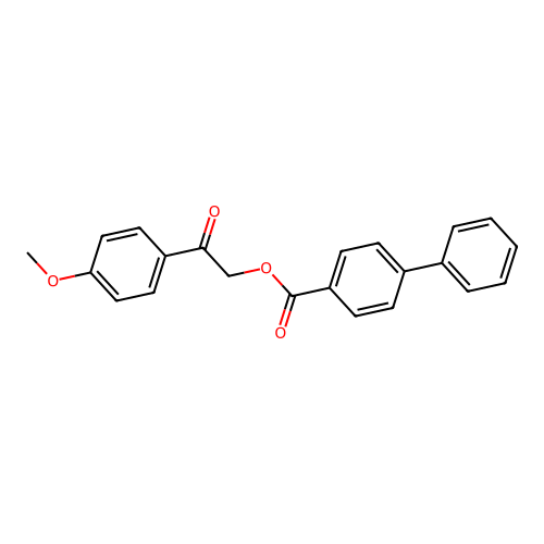 [2-(4-Methoxyphenyl)-2-oxoethyl] 4-phenylbenzoate structure