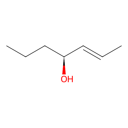 (E,4S)-hept-2-en-4-ol structure