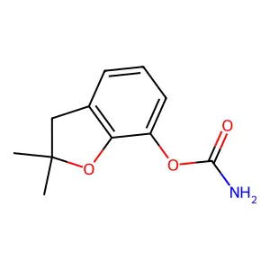2,3-二氢-2,2-二甲基-7-苯并呋喃基氨基甲酸酯 structure