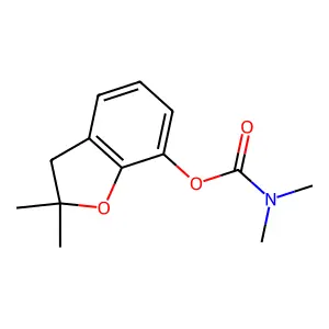 7-Benzofuranol, 2,3-dihydro-2,2-dimethyl-, dimethylcarbamate structure