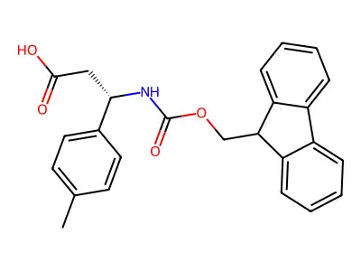 N-Fmoc-DL-3-(4-methylphenyl)-3-amino-propionic aicd structure