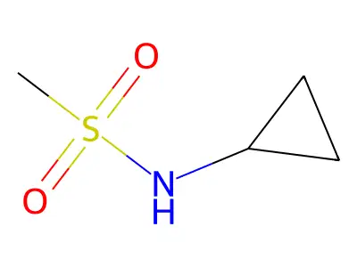 N-cyclopropylmethanesulfonamide structure