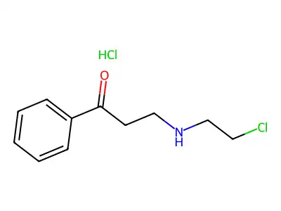 3-[(2-Chloroethyl)amino]-1-phenylpropan-1-one hydrochloride structure