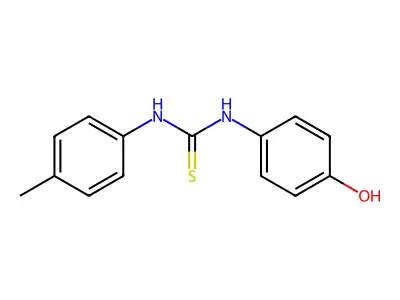 1-(4-Hydroxyphenyl)-3-(4-methylphenyl)thiourea structure