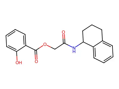 [2-Oxo-2-(1,2,3,4-tetrahydronaphthalen-1-ylamino)ethyl] 2-hydroxybenzoate structure