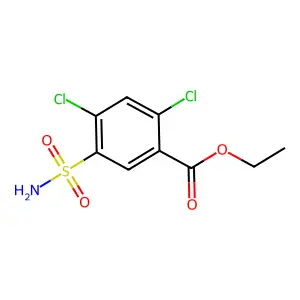 Ethyl 2,4-dichloro-5-sulfamoylbenzoate structure
