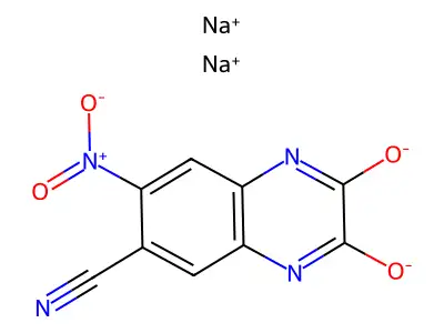 CNQX二钠盐 structure