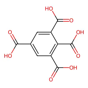 1,2,3,5-苯四甲酸 structure