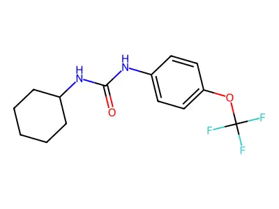 1-Cyclohexyl-3-[4-(trifluoromethoxy)phenyl]urea structure