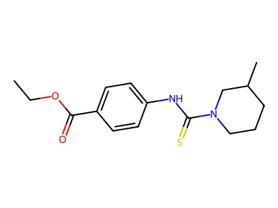 Ethyl 4-[(3-methylpiperidine-1-carbothioyl)amino]benzoate structure