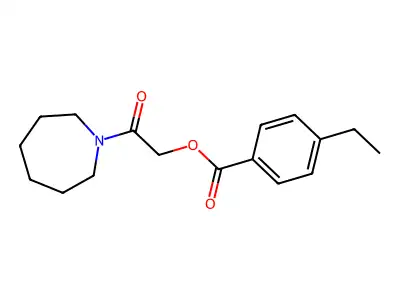[2-(Azepan-1-yl)-2-oxoethyl] 4-ethylbenzoate structure
